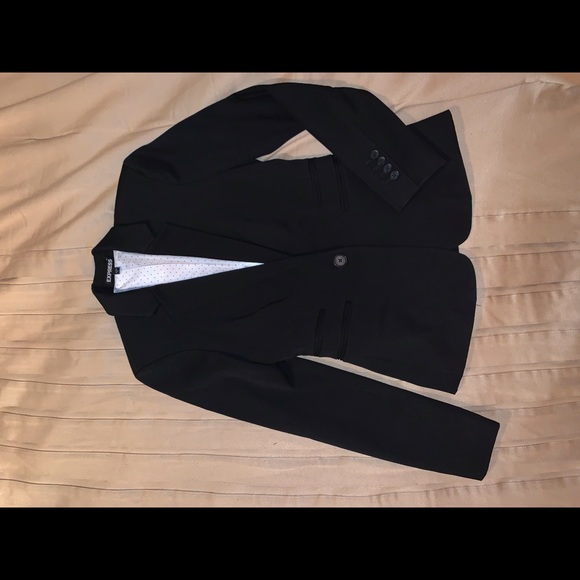 SOLD! NWOT Express Black Blazer - Picture 3 of 6